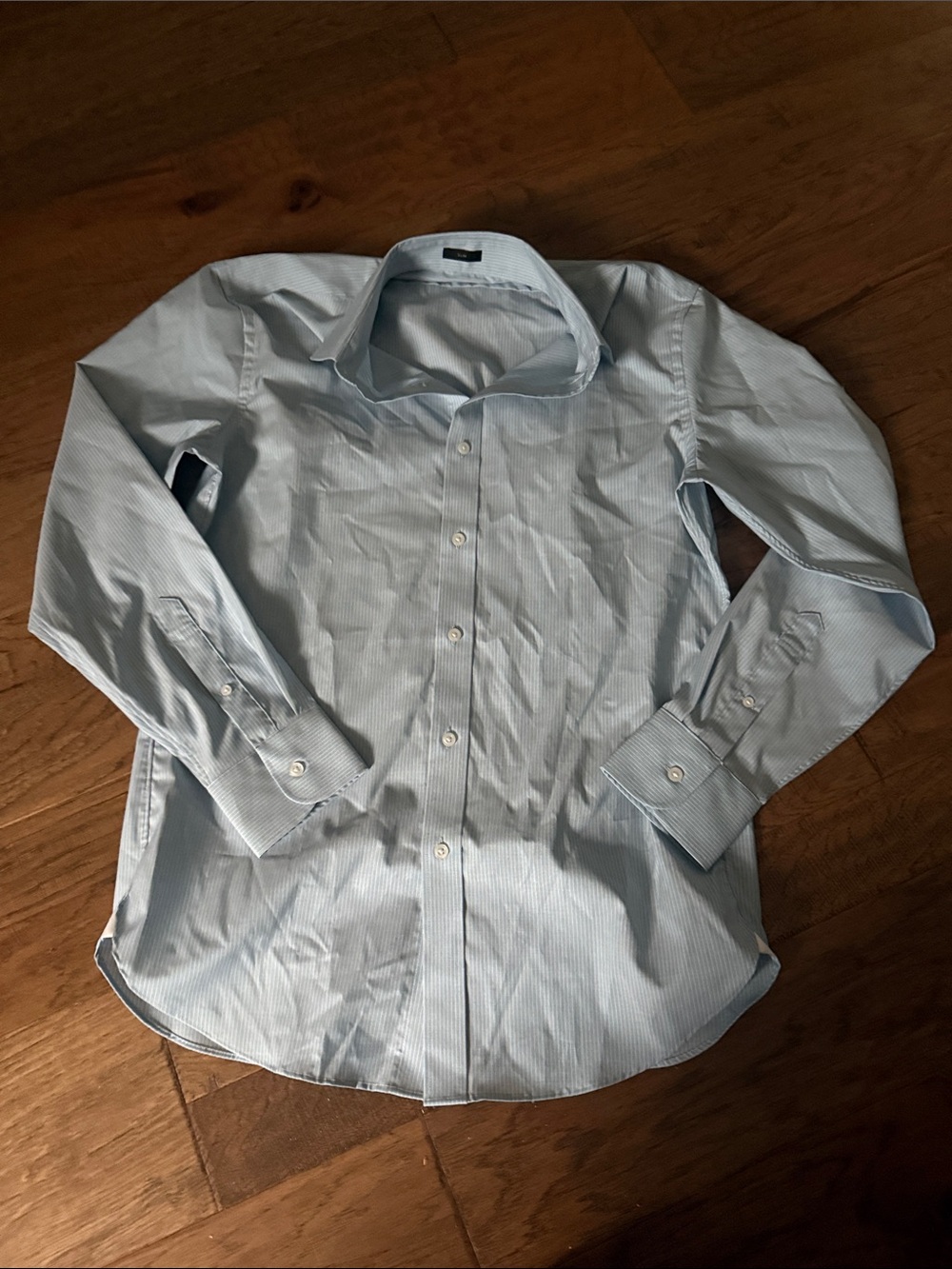 J. Crew Light Blue Striped Dress Shirt